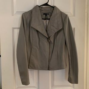 New Aqua Leather Jacket